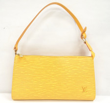 Louis Vuitton Epi Pochette Accessori Pochette Borsa a Mano Giallo Francia 51220383600