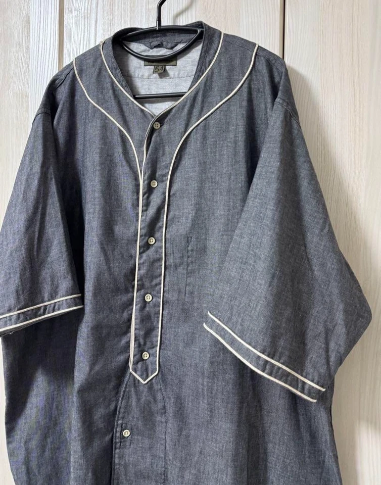 Nigel Cabourn Cotton Twill Baseball Shirt Short Sleeve Exc cond Foto 2 de 4