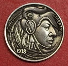 HOBO Buffalo Nickel Aztec Made from a Real US Buffalo Nickel