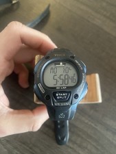 Timex Ironman Triathlon TSH591 Men's Black Strap Digital Dial Watch NEW BATTERY