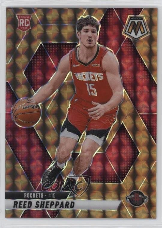 2024-25 Panini Mosaic Rookies Bronze Mosaic Prizm 73/75 Reed Sheppard #249 mb2