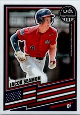 2026 Panini Stars & Stripes Prizm USA Baseball #199 Jacob Seamon