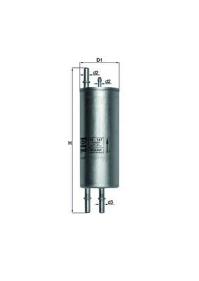 NEU - Mahle KL167 Kraftstofffilter FüR BMW Land Rover-image