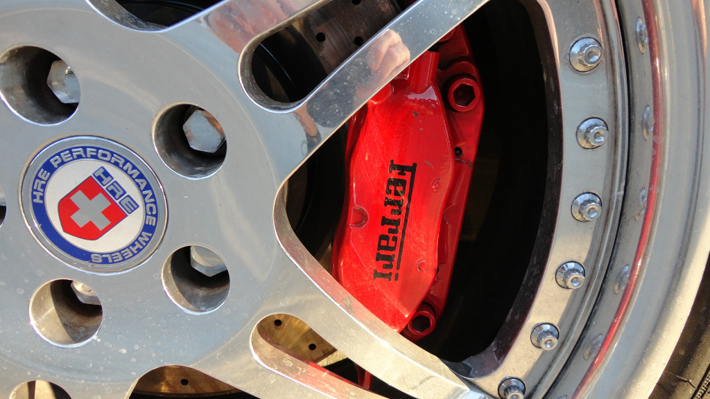 Ferrari 360, LH Left Front Brake Caliper, Red, Used, P/N 179594 s/c 243549