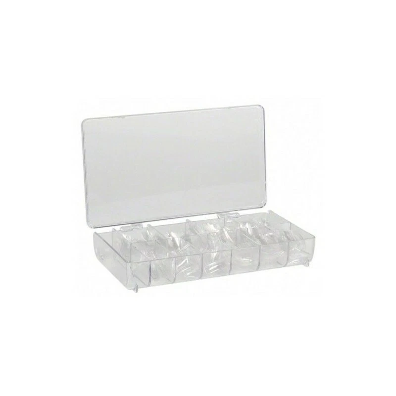 500 TIPS ALLUNGAMENTO UNGHIE FINTE NAIL ART RICOSTRUZIONE GEL UV TRASPARENTE  - Immagine 3 di 4