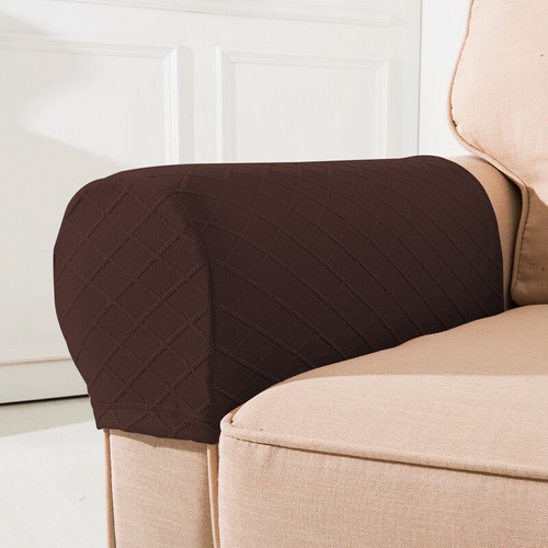2 Universal Chair Arm Protector Cover Sofa Couch Armchair Covers Armrest Stretch - Picture 90 of 125