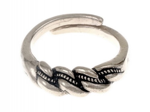 Anillo vikingo Wolin anillo vikingo anillo de dedo réplica histórico anillo bronce/plateado - Imagen 3 de 3