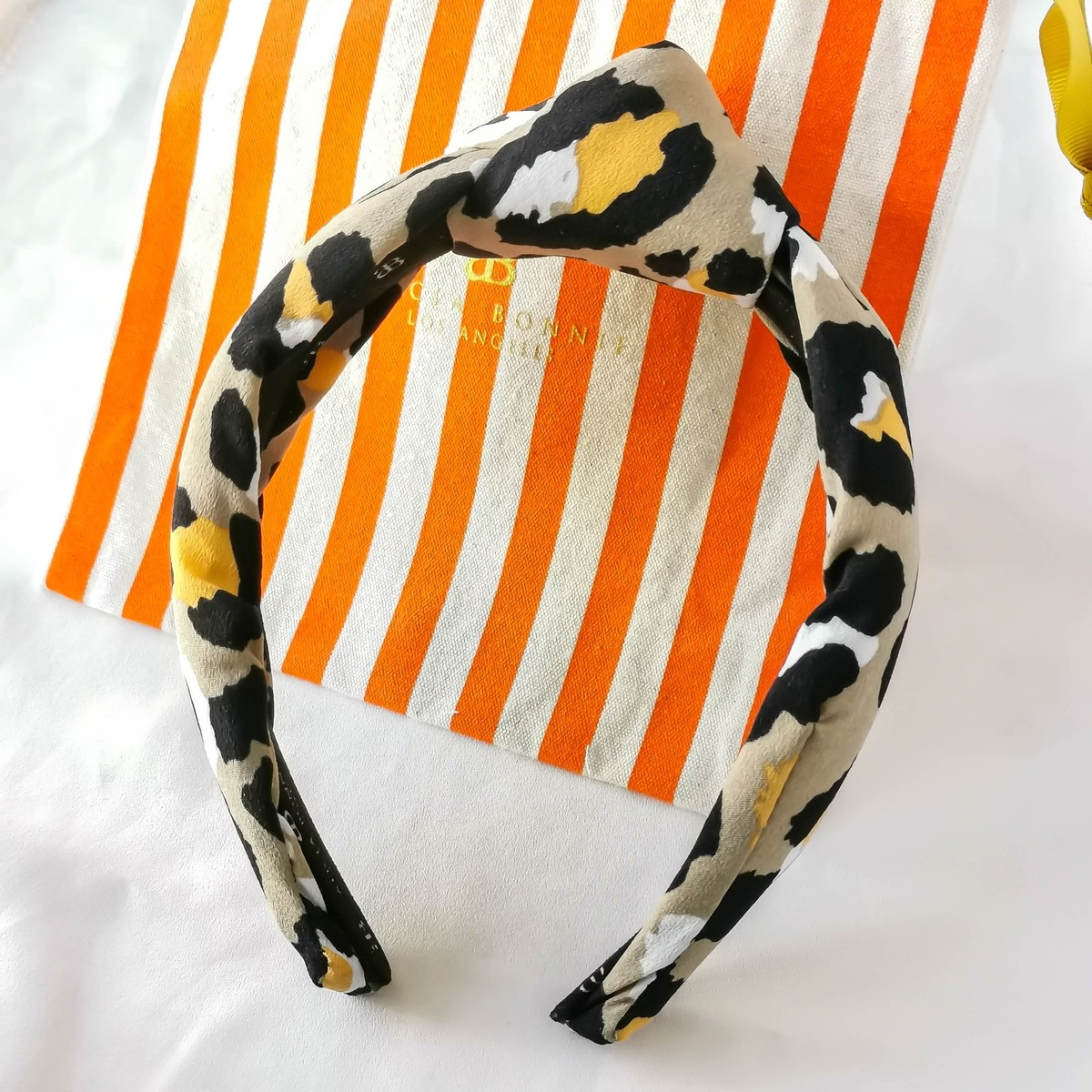 Alicia Bonnie On The Prowl Safari Collection Headband $48 Alicia Bonnie leopoard On The Prowl Headband Authentic  main image 3