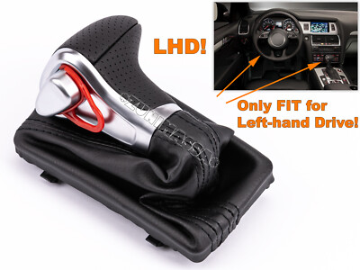 AUTOMATICO POMELLO LEVA DEL CAMBIO PELLE TRAFORATA MANOPOLA Per AUDI A4 A6 Q5 Q7 - Foto 4