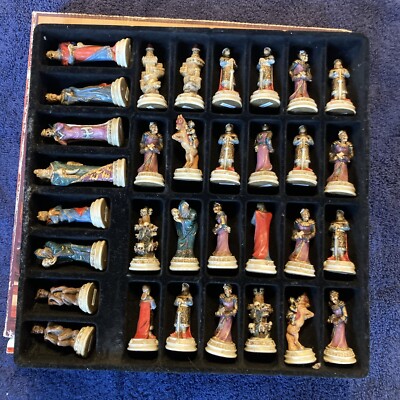 The Chessman Gothic Chess Summit Collection 32 Pieces No Board B17