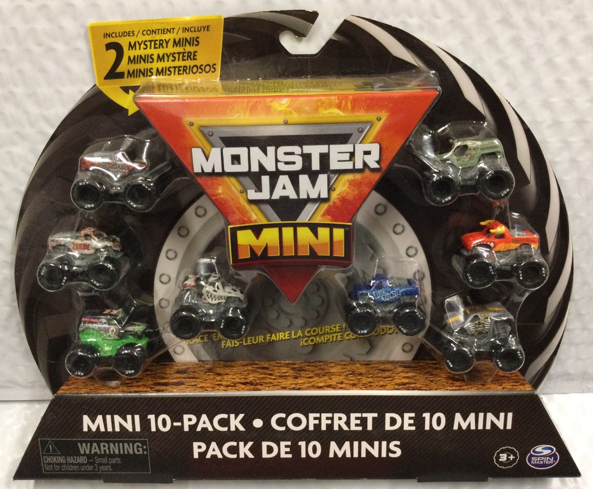 HTF* Spinmaster Monster Jam Mini Collectible Trucks (10-Pack) 2