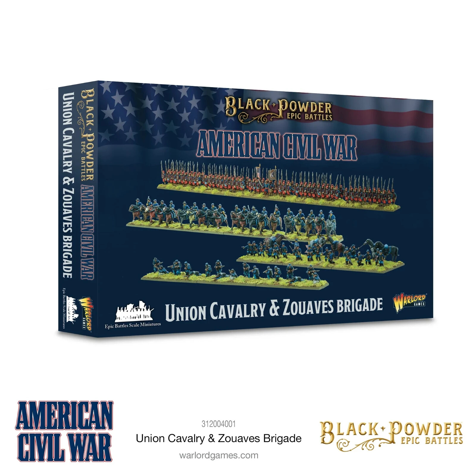 Union Cavalry - Zouaves Brigade Гражданская война в США Black Powder Warlord Games 8090₽