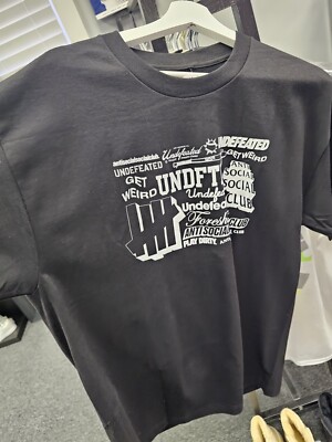 Anti Social Social Club X UNDEFEATED  Original  Story Black Tee  T-Shirt L New