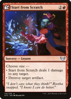 Start from Scratch (114) Strixhaven: School of Mages STX MTG Magic