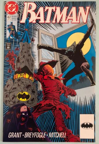 Batman 457 VF/NM DC 1990 1st  Tim Drake as Robin 000 Indicia Error Scarecrow - Afbeelding 1 van 3