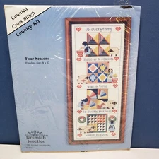 Jeremiah Junction Counted Cross Stitch Kit FOUR SEASONS 9"x22" NEW SEALED