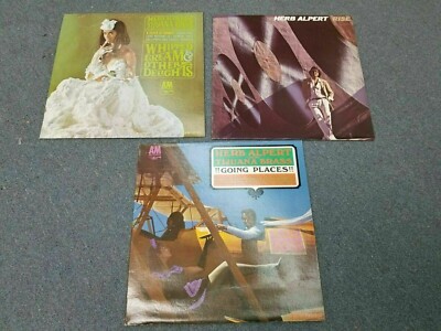 Herb Alpert Vinyl LPs Record Lot of 3 Rise Going Places Whipped Cream VINTAGE