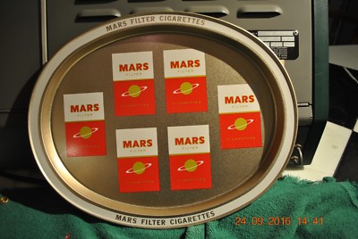 mars tobacco MARS FILTER CIGARETTES -- MARS -- METAL TRAY 11