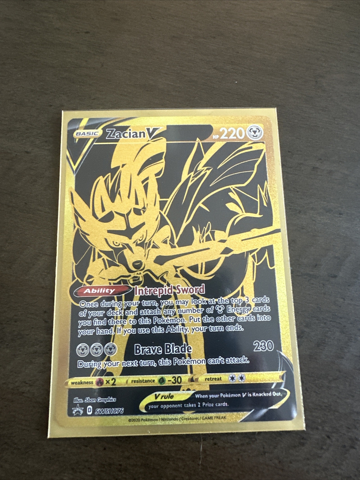 Sealed Zacian V Pokemon Card SWSH076 Promo Holo