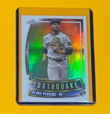 2023 Topps Chrome Update Blake Perkins Rookie YOUTHQUAKE INSERT Brewers YQ-66 RC