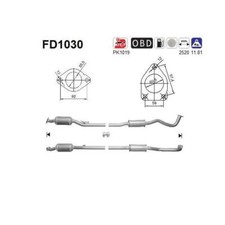 AS FD1030 Ruß-/Partikelfilter Abgasanlage für Mitsubishi Outlander II CWW
