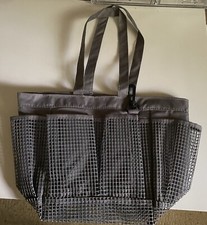 Grey Shower Caddy Bag, New