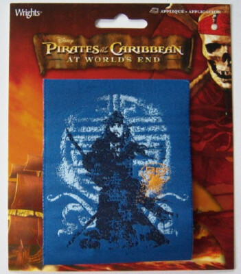 Wrights Disney Pirates of the Caribbean Ship 3 1/4'' x 4'' IronOn Applique wp-221