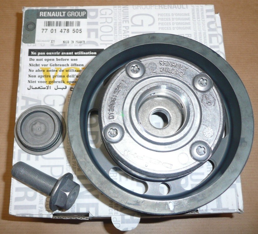 Poulie déphaseur 7701478505 résout le claquement moteur de votre Megane 1.6 16V