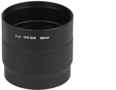 GENERAL BRAND Metal Lens Filter Metal Tube Adapter for Canon PowerShot G16 G15 Digital Camera