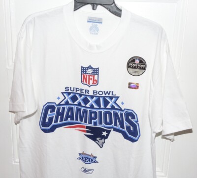 New England Patriots Super Bowl 39 Champions Tee Size Medium White