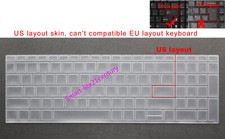 US Keyboard Skin for HP ProBook 450 G8 455 G8,650 G8 655G8,HSN-Q27C-5,HSN-Q28C-5