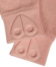 NWT Moose Knuckles Imlay Logo Knit Gloves Merino Wool Rose Smoke Pink One Size