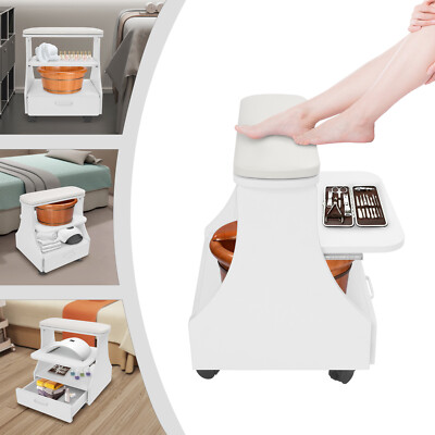 Esthetician Trolley Cart, Salon Nail Foot Trolley Cart, Manicure Pedicure Cart