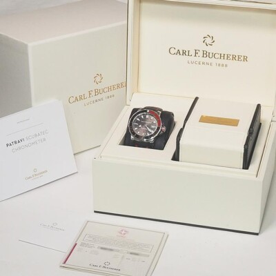 Carl F. Bucherer Patravi ScubaTec 00.10632.23.33.99 Black Auto Date 44mm Men's
