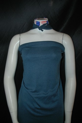 Rib Modal Spandex 2x1 knit ribbed 45" wide by the yard New Denim Blue - Picture 3 of 5