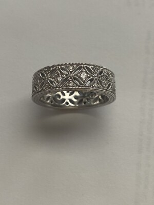 Neu Tacori Sterlingsilber Dreikönig Harlekin Ewigkeit Band 8,5 g Ringgröße 10