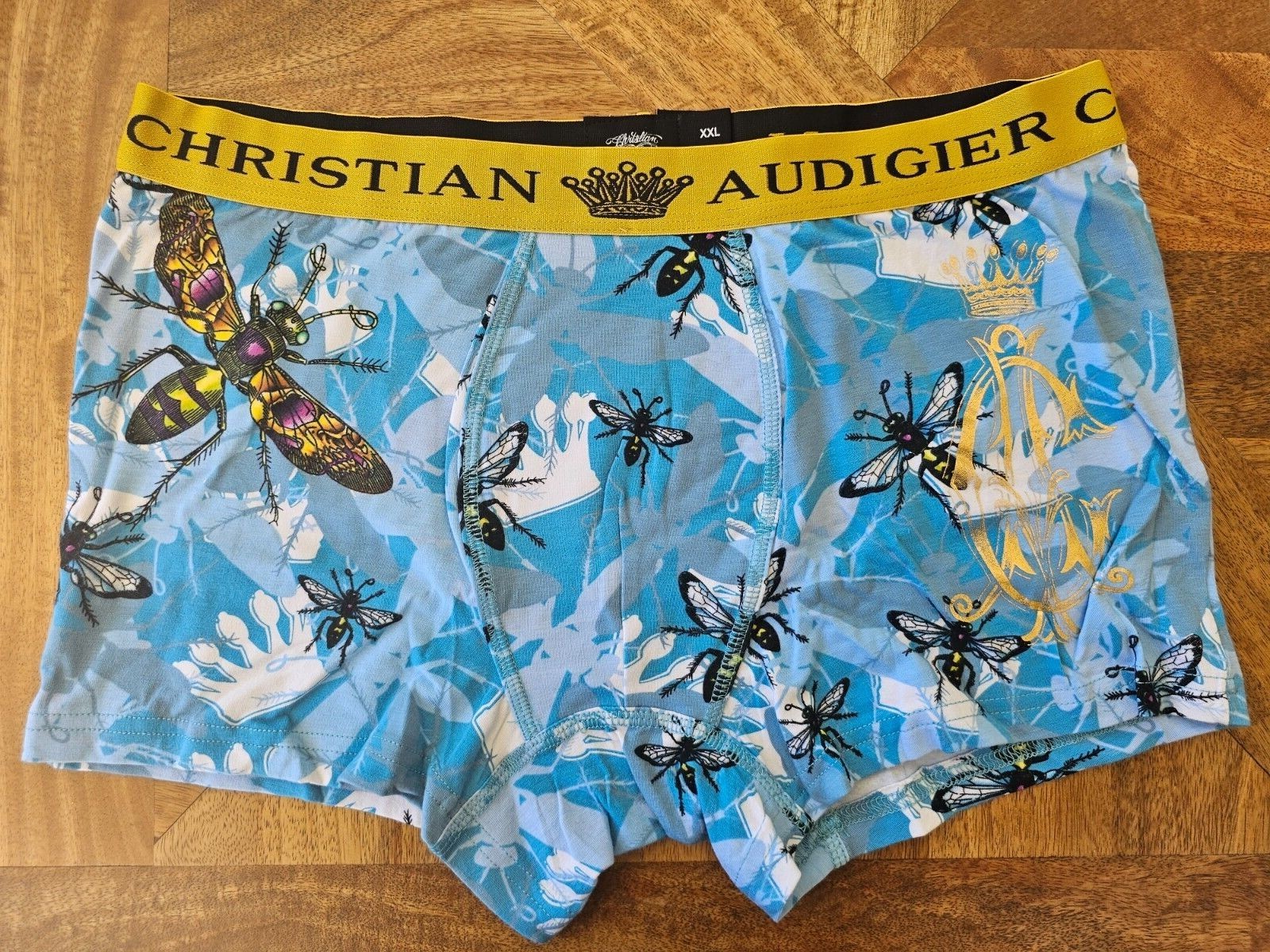 Christian Audigier Mens Boxer Brief Underwear size 2XL Colour Blue