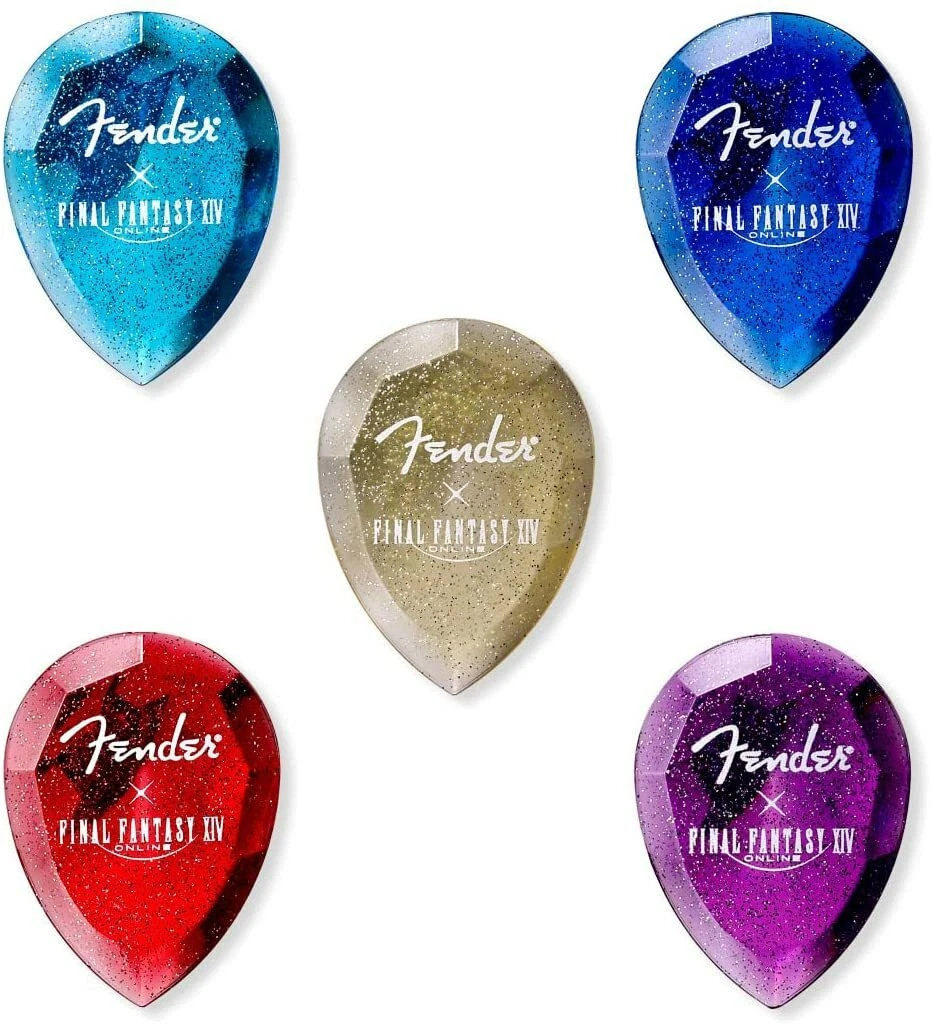 Final Fantasy XIV Guitar Picks Fender 75th Special Limited Crystal