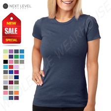 NEW Next Level Women's Junior Fit CVC Crew Neck XS-2XL T-Shirt M-6610