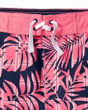 TOMMY BAHAMA Big Boys Size Large Palm de Plaid UPF 50 Swim Trunks