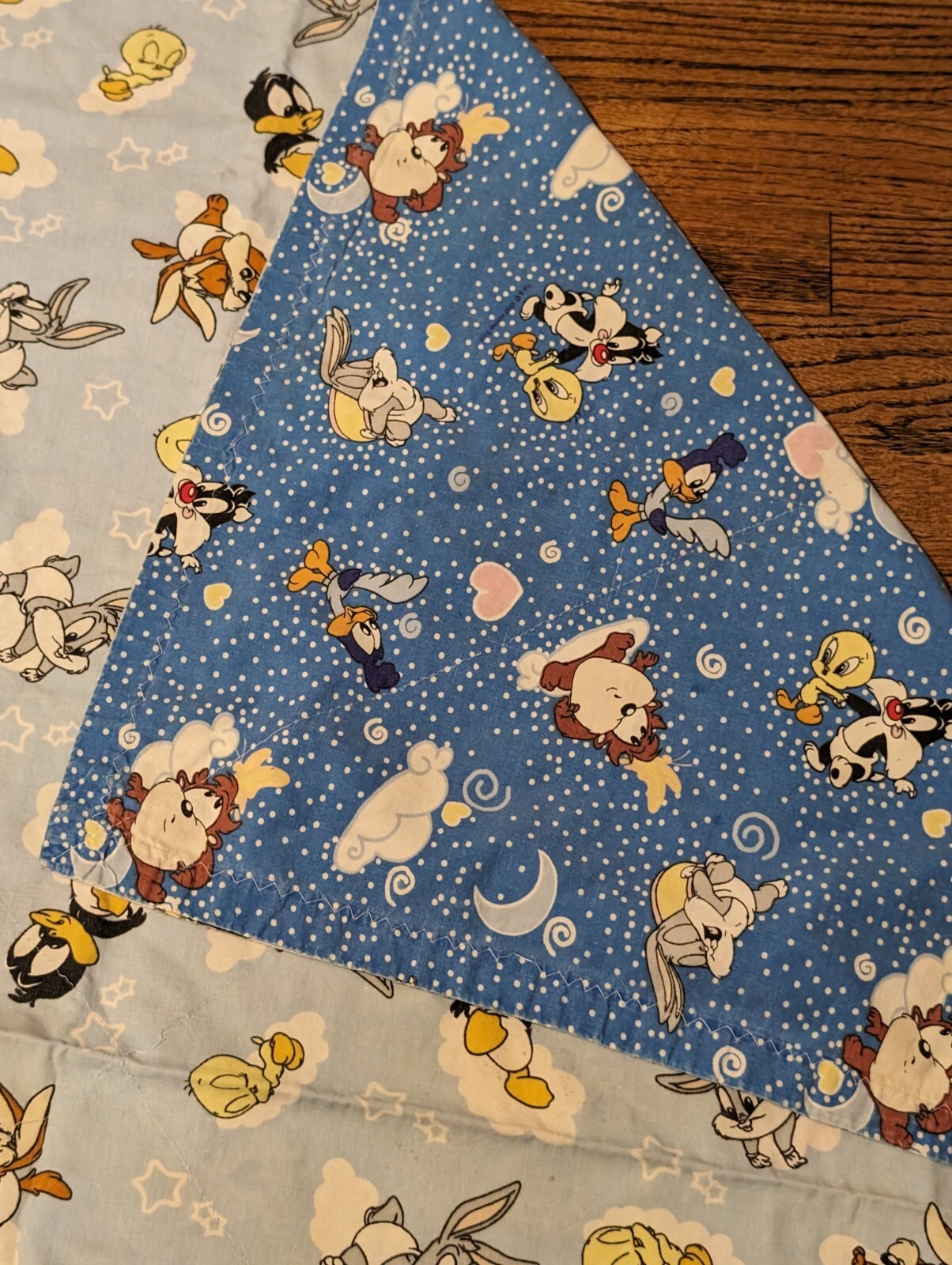 Spring Baby Looney Tunes Space Neighbor Toddler Flat Sheet Warner Bros