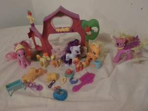 my little pony applejack's sweet apple barn playset