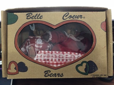 Vintage Belle Coeur Bears By Ross Collection Bear Figurine Collectibles 1997 Ebay