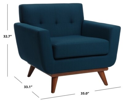 Safavieh Opal Linen Tufted Arm Chair, Reduced Price 2172705360 SFV4727B