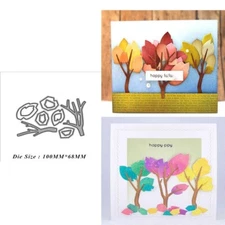 Cartoon Trees Metal Cutting Dies Scrapbooking Photo Album Decorative Embossing 