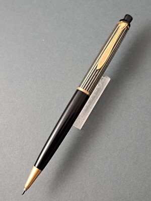 PELIKAN 350 GRAY Striped Mechanical Pencil 1.18 Vintage '50s PELIKAN 350 GRAY Striped Mechanical Pencil 1.18 Vintage '50s
