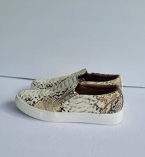 Report Women's Flat Loafer Side Zip Closure Animal Print Shoe Size 6
