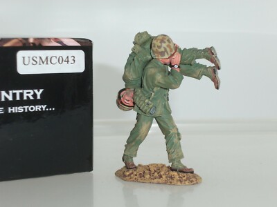 KING AND COUNTRY USMC043 US MARINE CORPS BAR GUNNER CARRYING VERWUNDETER KAMERADE