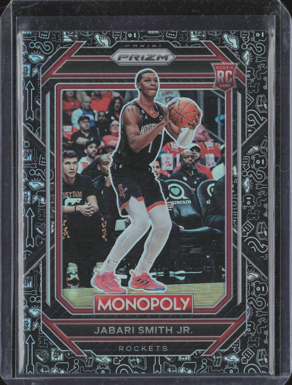 2022-23 Panini Prizm Monopoly #32 Jabari Smith Jr. Monopoly Black Classic Icons