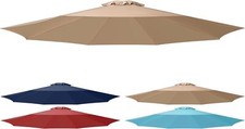 9ft Patio Market Table Outdoor Umbrella Replacement Canopy Cover Canopy Only 